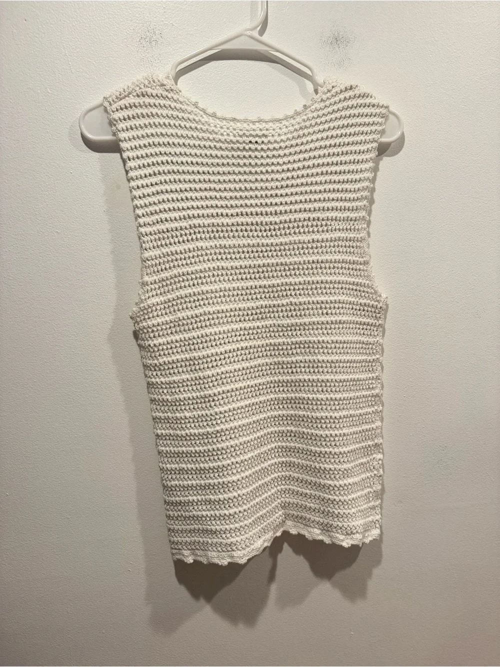 Wilfred Ivory Crochet Peek Top